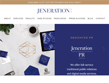 Tablet Screenshot of jenerationpr.com